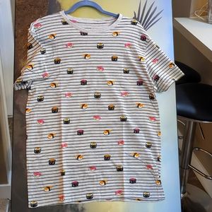 Urban Heritage - Gray Graphic T (sushi rolls - Medium